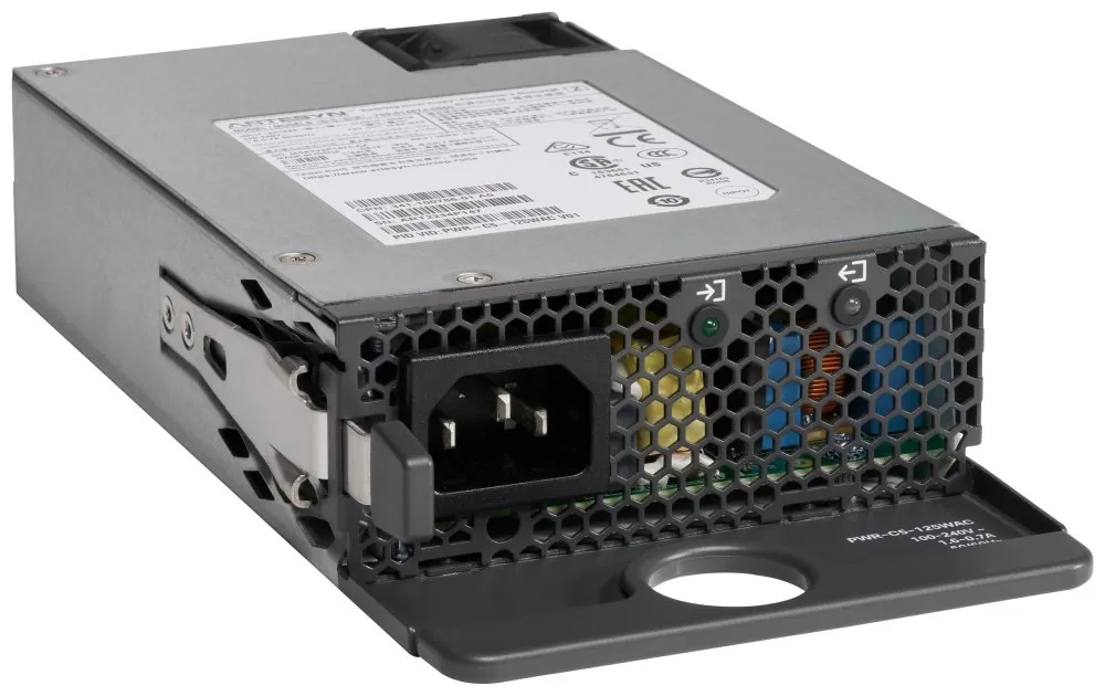 Cisco Config 5 Secondary Power Supply - Přívod energie - hotplug (zásuvný modul) - AC 100-240 V - 125 watt - pro P/N: C9200-24T-A, C9200-24T-E, C9200-48T-A, C9200-48T-E, C9200-48T-EDU, C9200L-48T-4G-E-WS