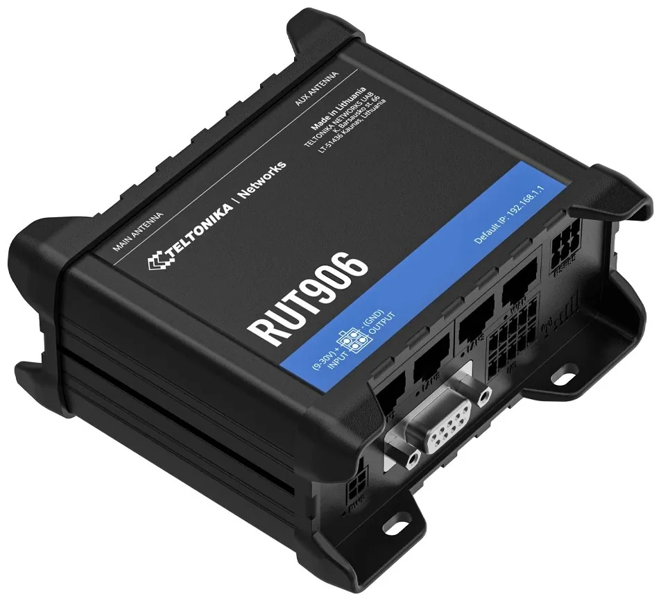 Teltonika RUT906 průmyslový router, 4G, Dual SIM, RS232 RS485