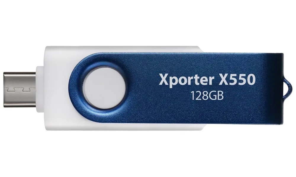PATRIOT Xporter X550 128GB USB Typ-A + USB Typ-C USB 3.2 Gen 1 bílo-modrá