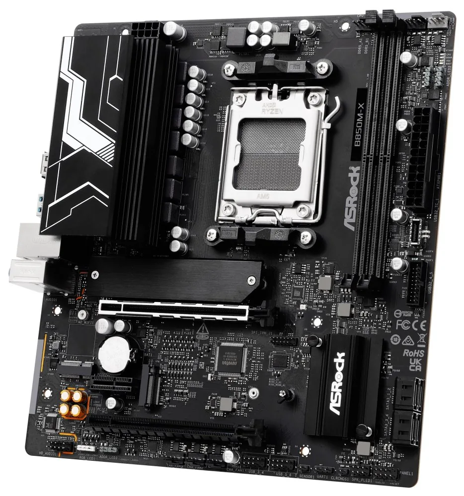 ASRock B850M-X AMD B850 AM5 2x DDR5 DIMM 2x M.2 HDMI DP USB-C mATX