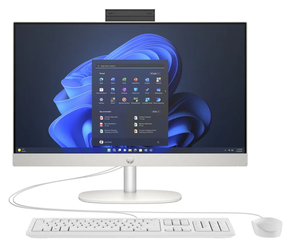 HP ProOne 245 G10 - Vše v jednom Ryzen 3 7320U / až 4.1 GHz - RAM 8 GB - SSD 512 GB - NVMe - Radeon 610M - Gigabit Ethernet, IEEE 802.11ax (Wi-Fi 6), Bluetooth 5.3 - monitor: LED 23.8" 1920 x 1080 (Full HD) @ 60 Hz - Smart Buy