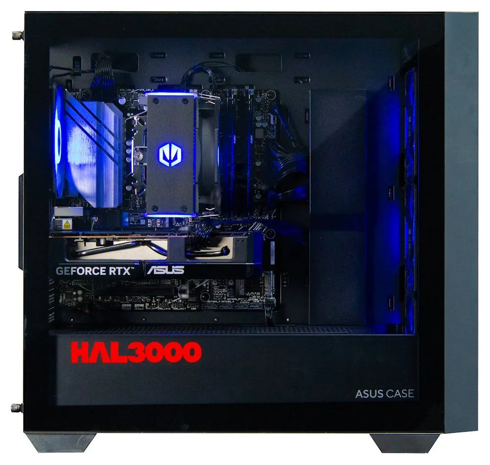 HAL3000 Online Gamer AMD Ryzen 5 7600 32GB DDR5 RTX 5060 1TB PCIe4 SSD WiFi W11