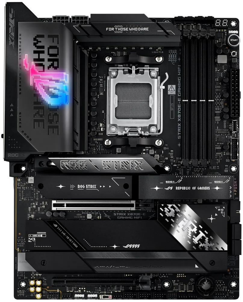 OPRAVENÉ - ASUS ROG STRIX X870E-E GAMING WIFI X870E AM5 4x DDR5 HDMI M.2 USB4 WIFI ATX