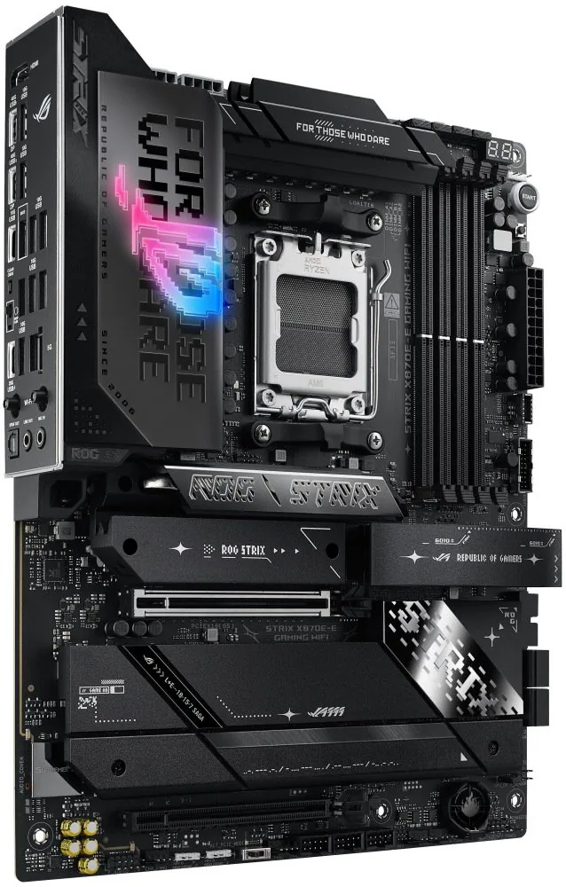 OPRAVENÉ - ASUS ROG STRIX X870E-E GAMING WIFI X870E AM5 4x DDR5 HDMI M.2 USB4 WIFI ATX