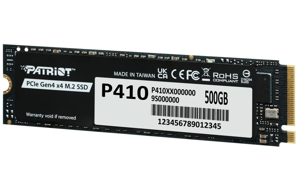 PATRIOT P410/500GB/SSD/M.2 NVMe/5R