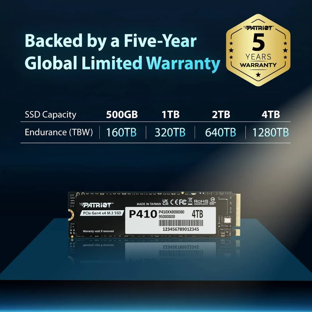 PATRIOT P410/1TB/SSD/M.2 NVMe/5R