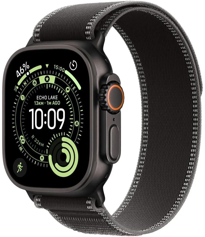 Apple Watch Ultra 3/49/Elegant Band/Black/Charcoal