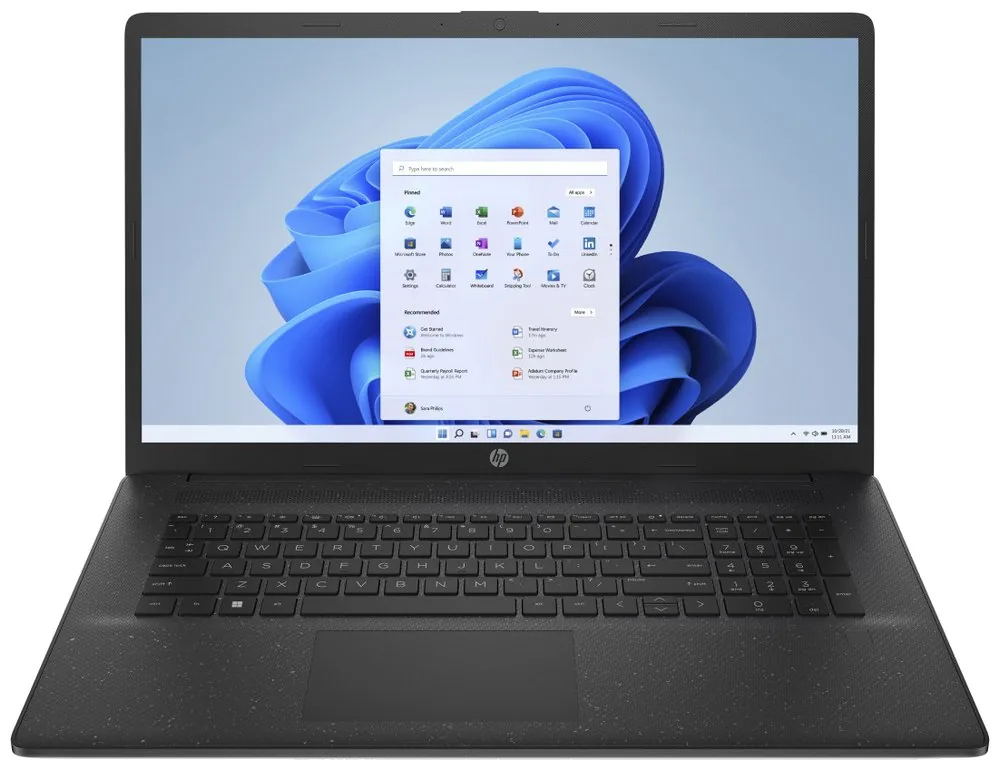 HP 17-cn0011nc, Celeron N4500, 17.3 HD+ SVA 250n, UMA, 4GB, SSD 512GB, W11H, 2-2-0, Black