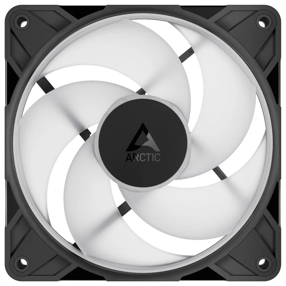 ARCTIC P12 Pro Reverse A-RGB (3pack) 120mm Case Fan with A-RGB - Reverse Impeller Design - FDB beari