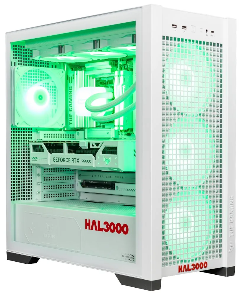 HAL3000 Alfa Gamer BTF White AMD Ryzen 7 9800X3D 32GB DDR5 RTX 5070 Ti 2TB PCIe4 SSD WiFi W11