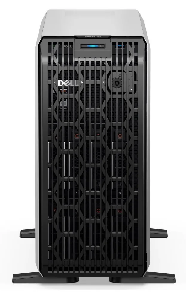 Dell PowerEdge T360 - Server - věž 1-směrný - 1 x Xeon 6325P / až 5.2 GHz - RAM 32 GB - SAS - vyměnitelný za chodu 3.5" zásuvka(y) - SSD 480 GB - G200eW - Gigabit Ethernet - žádný OS - monitor: žádný - černá - BTP - Dell Smart Selection, Dell Smart Value