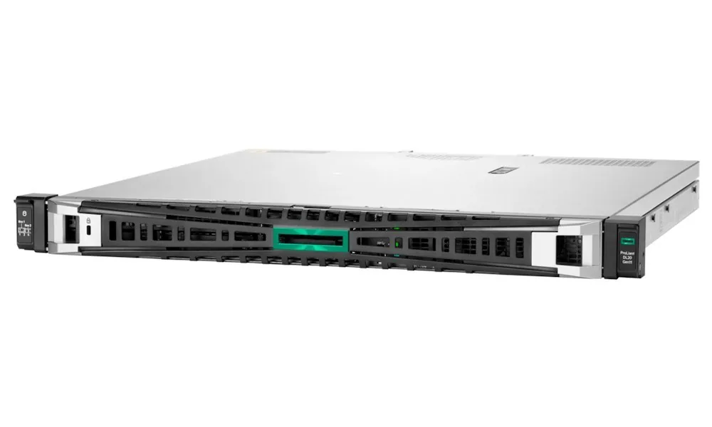 HPE Server DL20 G11 E-2436, 1P, 1x32GB, 2x480GB SSD, VROC, 4SFF, iLO6, 1x800W, 1U, Rack, 3 3 3 Smart Choice