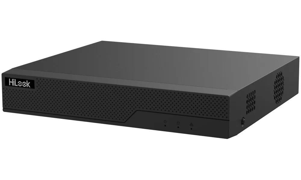 HiLook Powered by HIKVISION NVR-104MH-C 4P(E) 4 kamery 4x PoE 8Mpix HDMI VGA 1x RJ45 kov