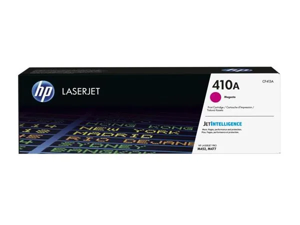 HP 410A - Purpurová - originální - LaserJet - kazeta s barvivem (CF413A) - pro Color LaserJet Pro M452, MFP M377, MFP M477