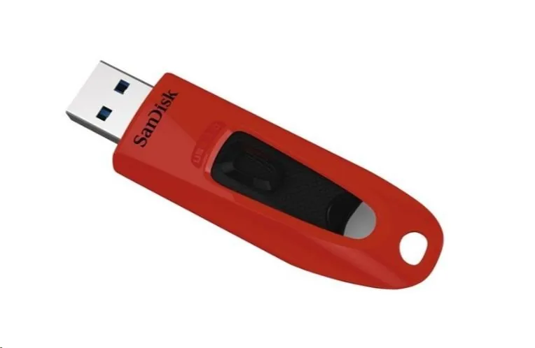 SanDisk Ultra - Jednotka USB flash - 32 GB - USB 3.0 - červená