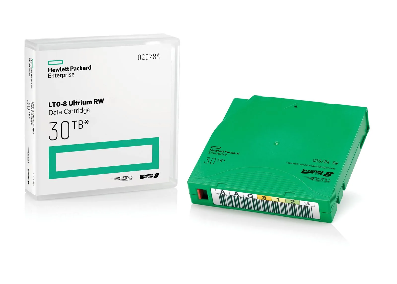 HPE LTO-8 30TB RW Non Cust Lbl 20 Crtg