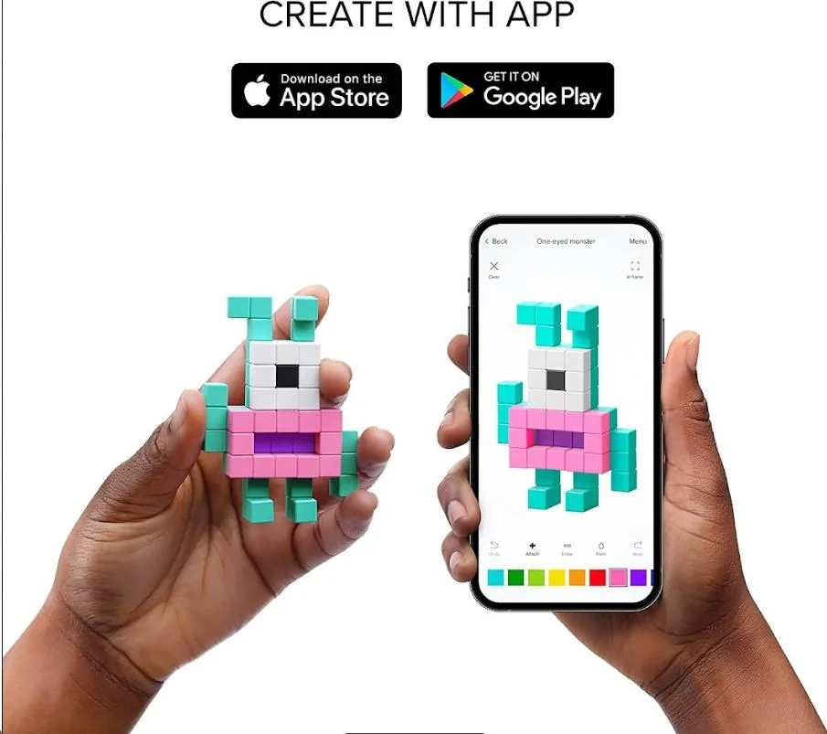 PIXIO Mini Dinos magnetická stavebnice