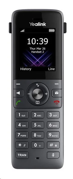 Yealink W73P, IP DECT báze+ručka, PoE, 1,8" bar.disp., až 10 ruček