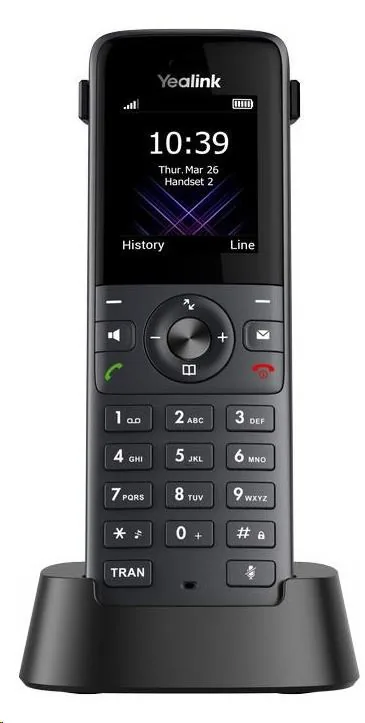 Yealink W73P, IP DECT báze+ručka, PoE, 1,8" bar.disp., až 10 ruček