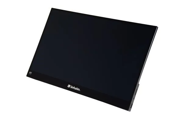 Verbatim přenosný dotykový monitor, PMT-15-4K, 15.6", Ultra HD 4K (3840x2160), 60Hz, černý