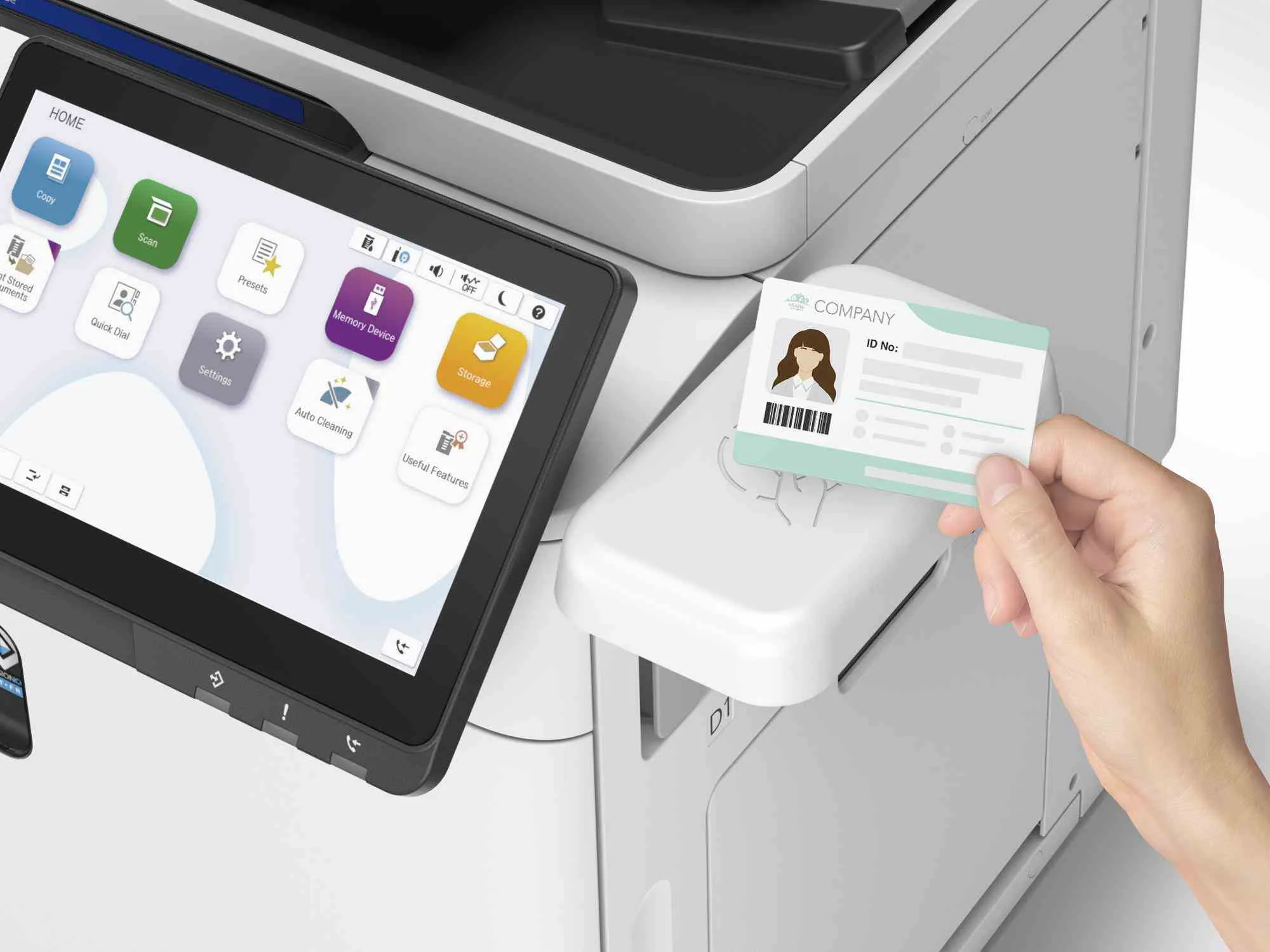 Epson WorkForce Enterprise AM-C400 - Multifunkční tiskárna - barva - tryskový - 215 x 355 mm (originální) - A4/Legal (média) - až 40 stran/min. (tisk) - 1100 listy - 33.6 Kbps - USB 3.0, hostitel USB, Gigabit LAN