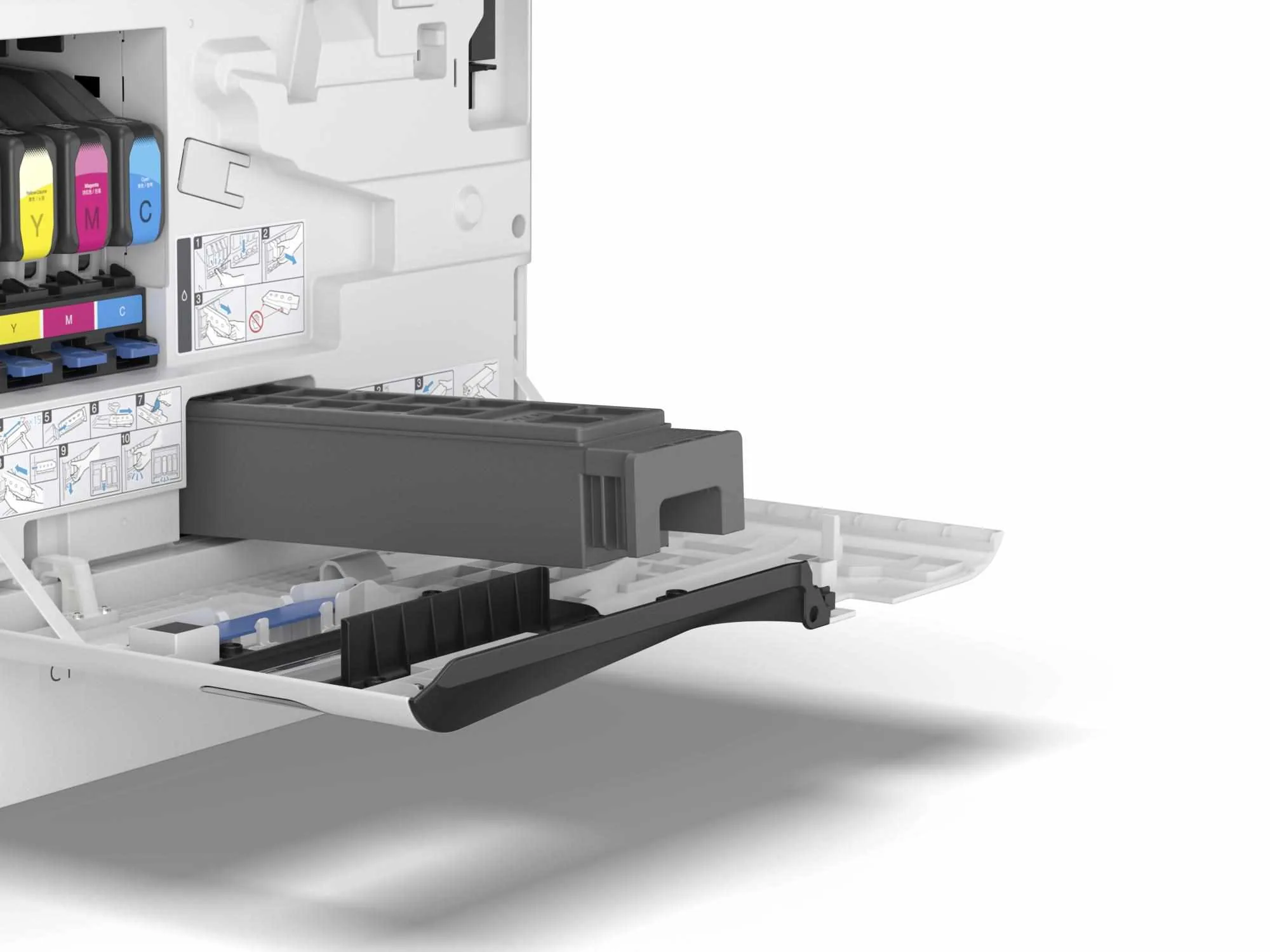 Epson WorkForce Enterprise AM-C400 - Multifunkční tiskárna - barva - tryskový - 215 x 355 mm (originální) - A4/Legal (média) - až 40 stran/min. (tisk) - 1100 listy - 33.6 Kbps - USB 3.0, hostitel USB, Gigabit LAN