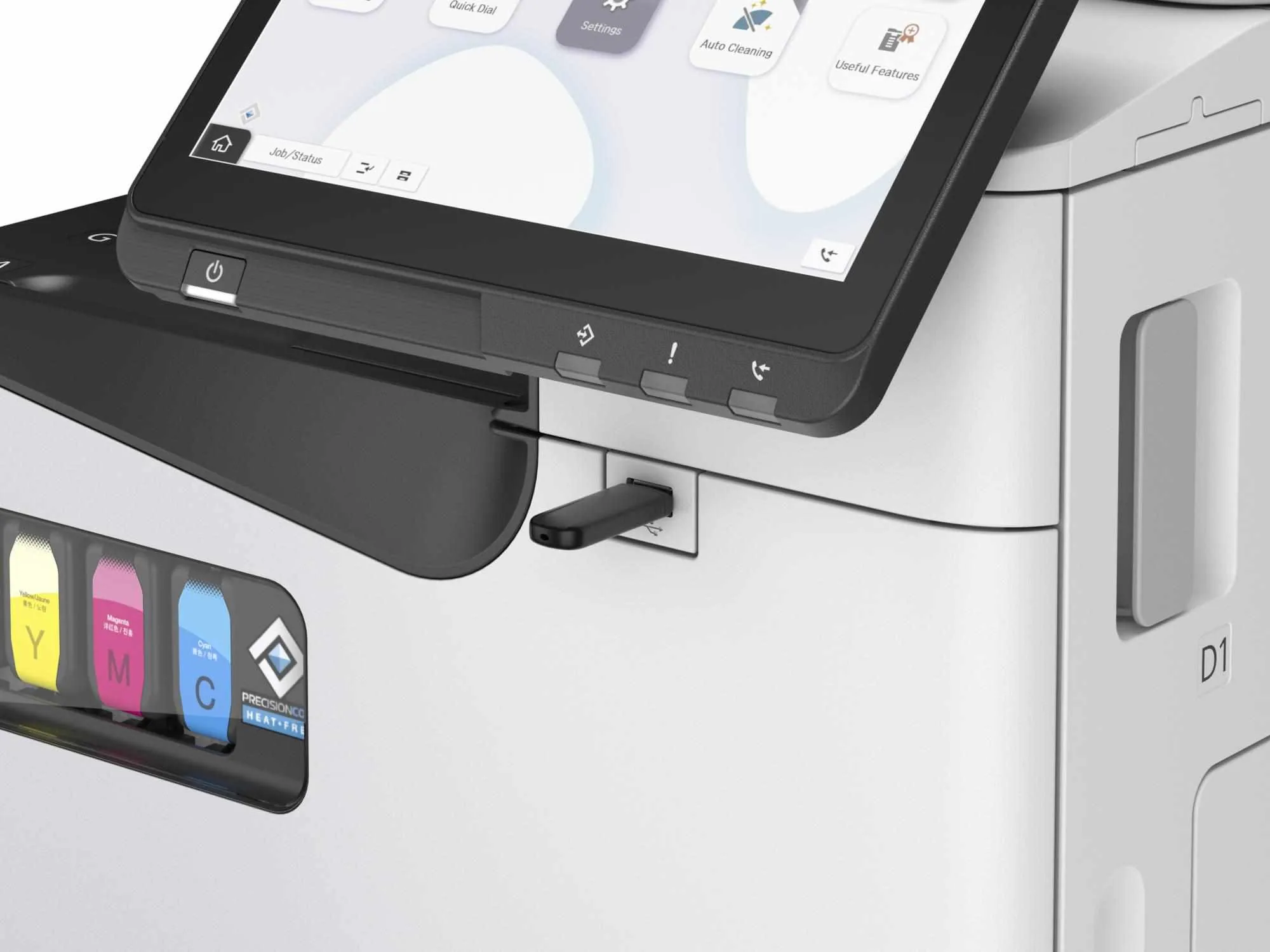 Epson WorkForce Enterprise AM-C400 - Multifunkční tiskárna - barva - tryskový - 215 x 355 mm (originální) - A4/Legal (média) - až 40 stran/min. (tisk) - 1100 listy - 33.6 Kbps - USB 3.0, hostitel USB, Gigabit LAN