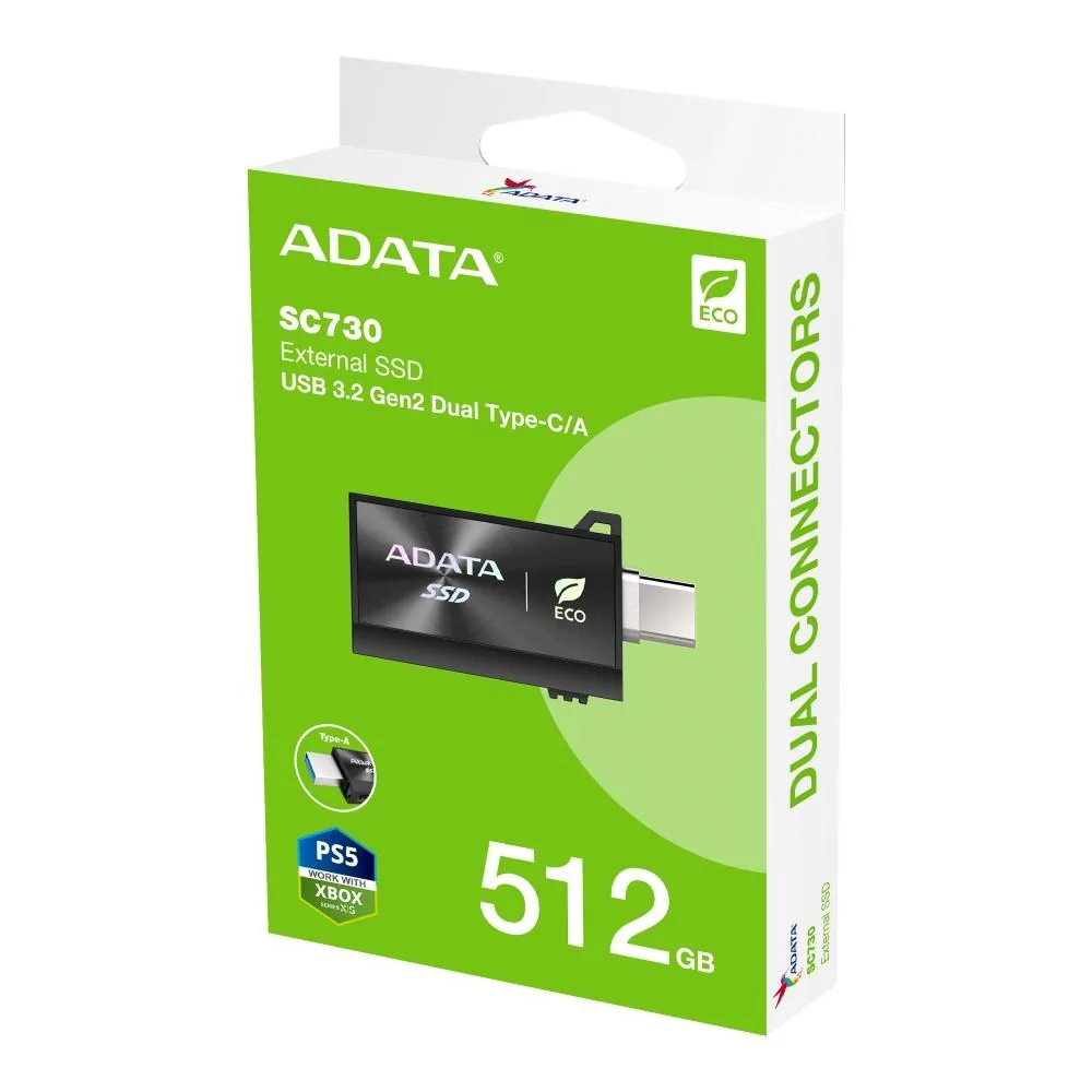 ADATA SC730/512GB/SSD/Externí/Černá/5R