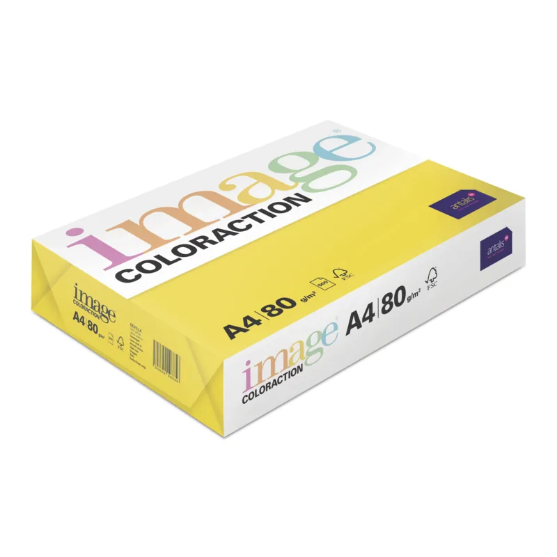 Antalis Papír Image Coloraction Sevilla - sytá žlutá (IG50) A4 (80g 500ks)