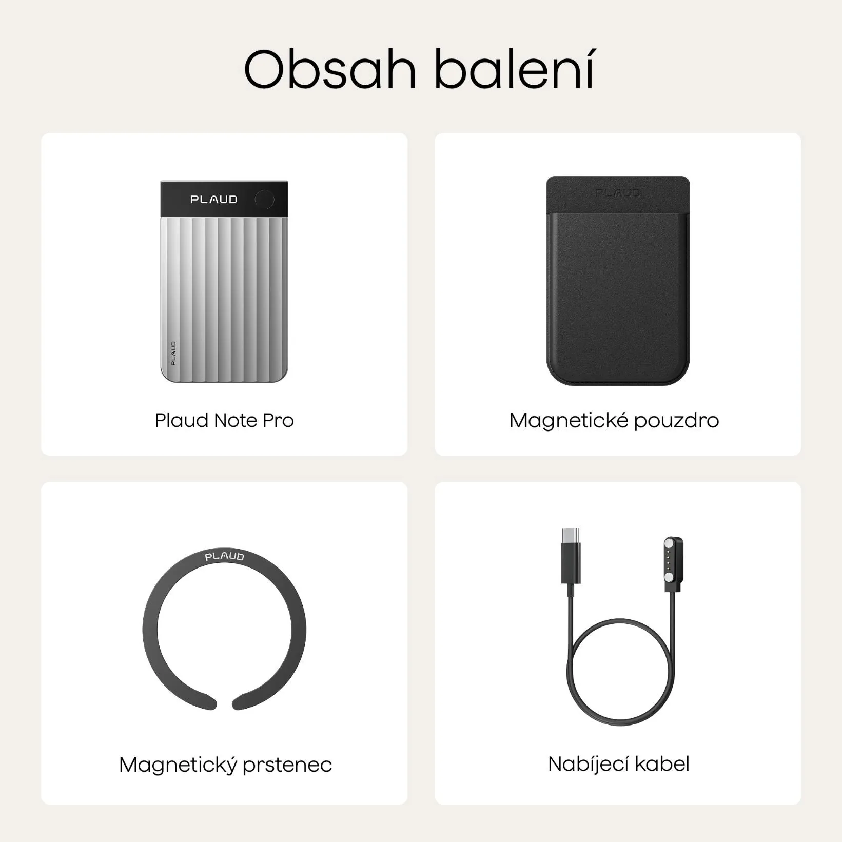 PLAUD Note PRO Black - AI hlasový záznamník