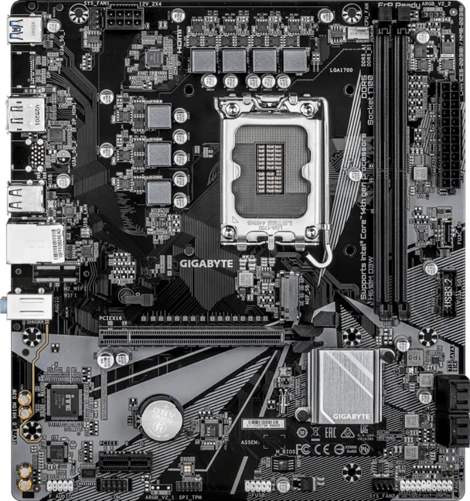 GIGABYTE H610M D3W/LGA 1700/mATX