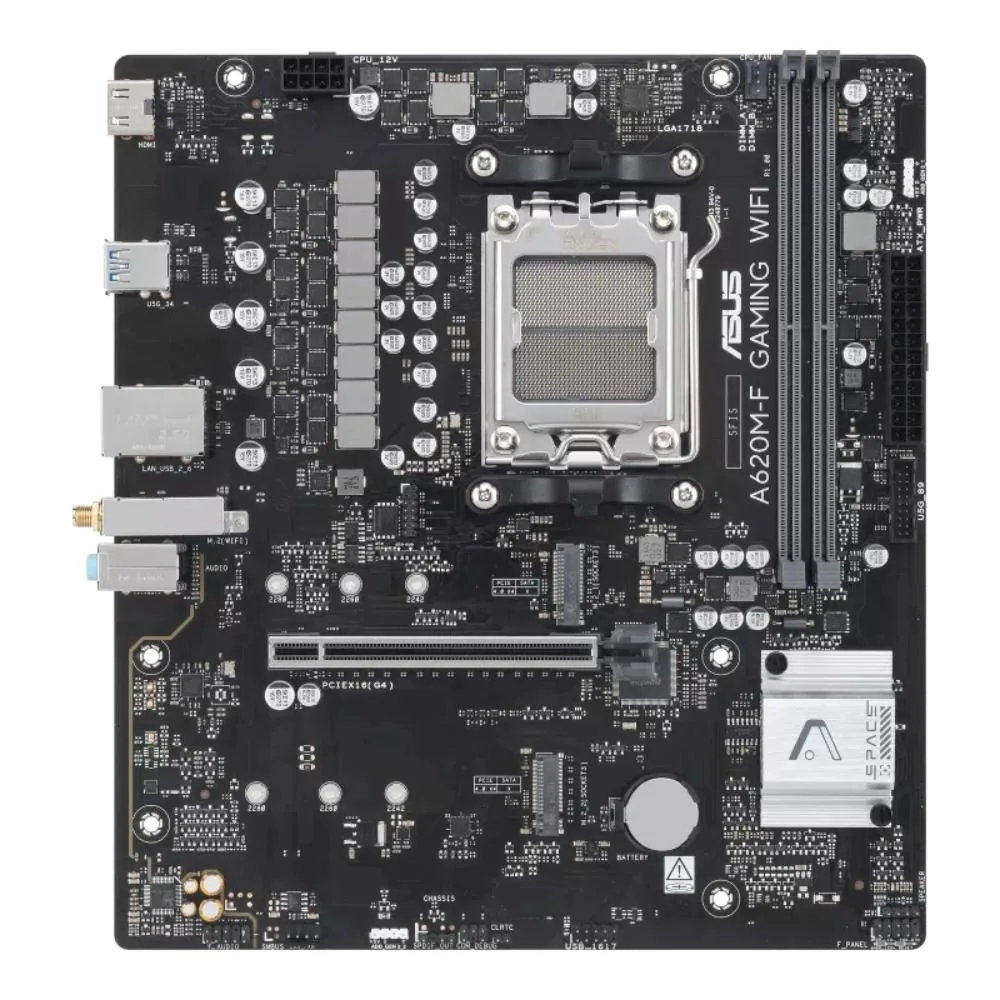 MB ASUS A620M-F Gaming WIFI AM5 2xDDR5 M.2 W6+BT5.3 HDMI mATX