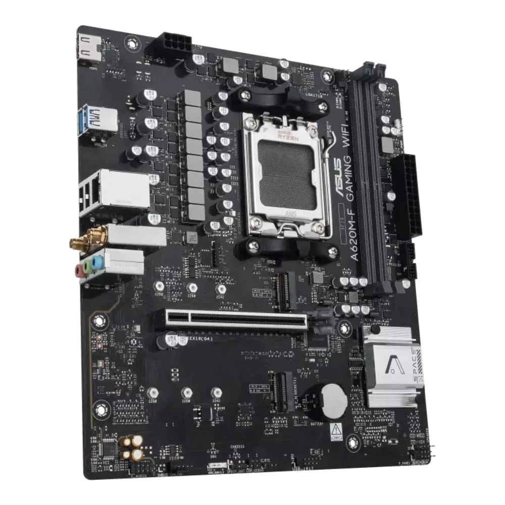 MB ASUS A620M-F Gaming WIFI AM5 2xDDR5 M.2 W6+BT5.3 HDMI mATX