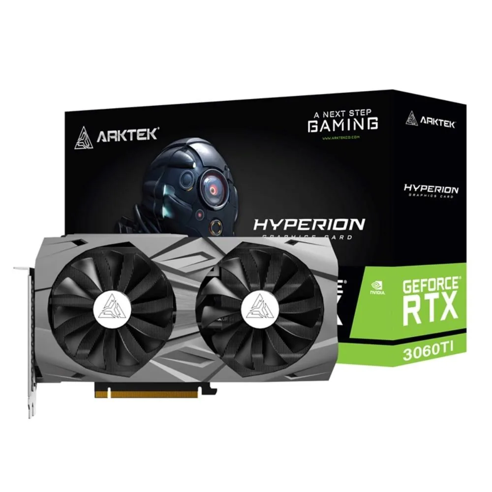 ARKTEK VGA NVIDIA GeForce RTX 3060 Ti Hyperion 8GB, RTX 3060 Ti, 8GB GDDR6, 3xDP, 1xHDMI