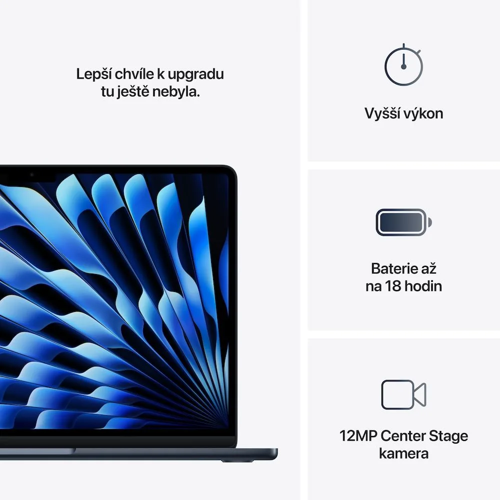 Apple MacBook Air 13"/M4/13,6"/2560x1664/16GB/256GB SSD/M4/Sequoia/Midnight/1R