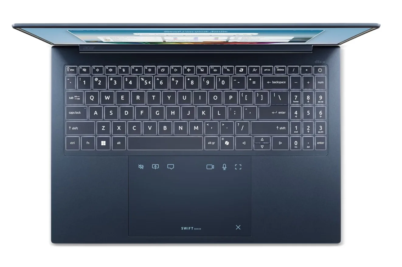 Acer Swift Edge 16 AI/SFE16-I51-74HC/U7-355/16"/2880x1800/16GB/512GB/Intel int/W11H/Blue/2R