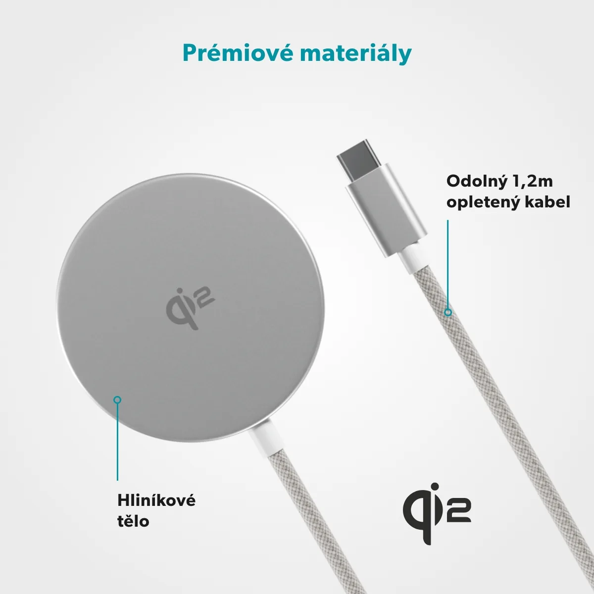 Epico Qi2 Mag+ bezdrátová nabíječka EO50