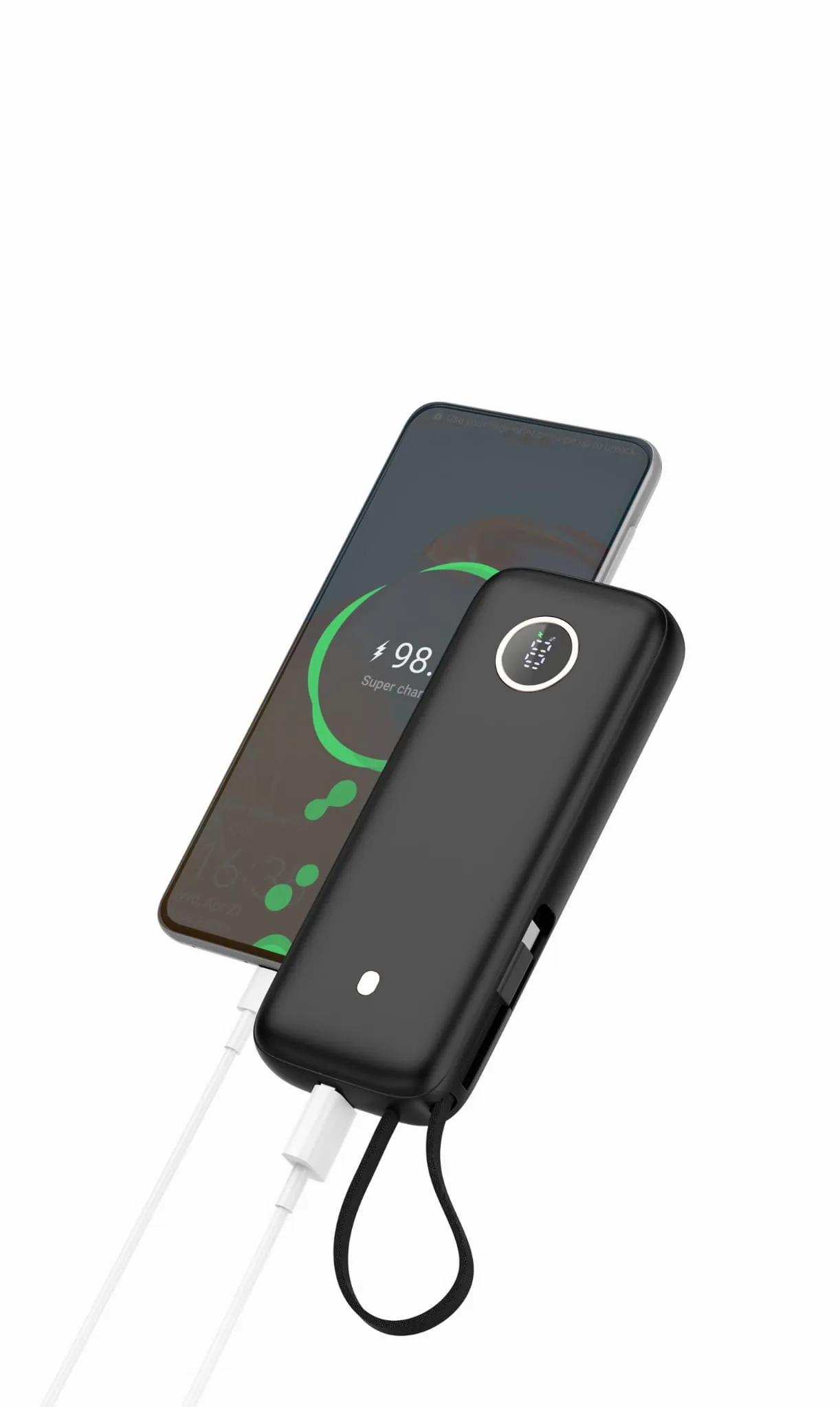 Platinet Powerbanka 20000 mAh 70W Power Delivery, 1xUSB-C, 1xUSB-A, kabel USB-C 1m, černá