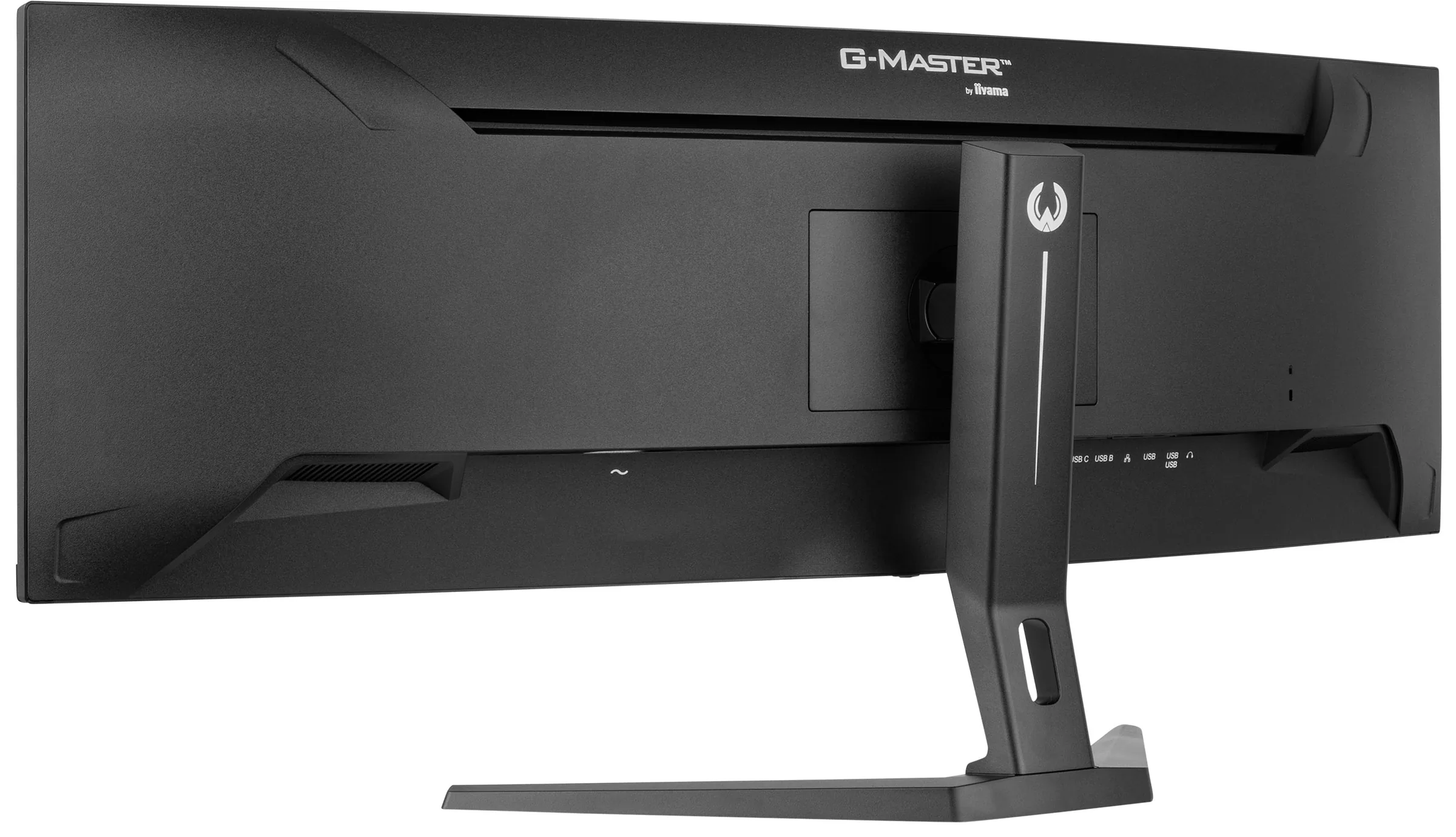 iiyama G-MASTER Red Eagle GCB4580DQSN-B1 - LED monitor - hraní her - zakřivená - 44.5" - 5120 x 1440 Dual Quad HD @ 165 Hz - VA - 450 cd/m? - 3000:1 - 0.8 ms - 2xHDMI, DisplayPort, 2xUSB-C - reproduktory - černá, matná