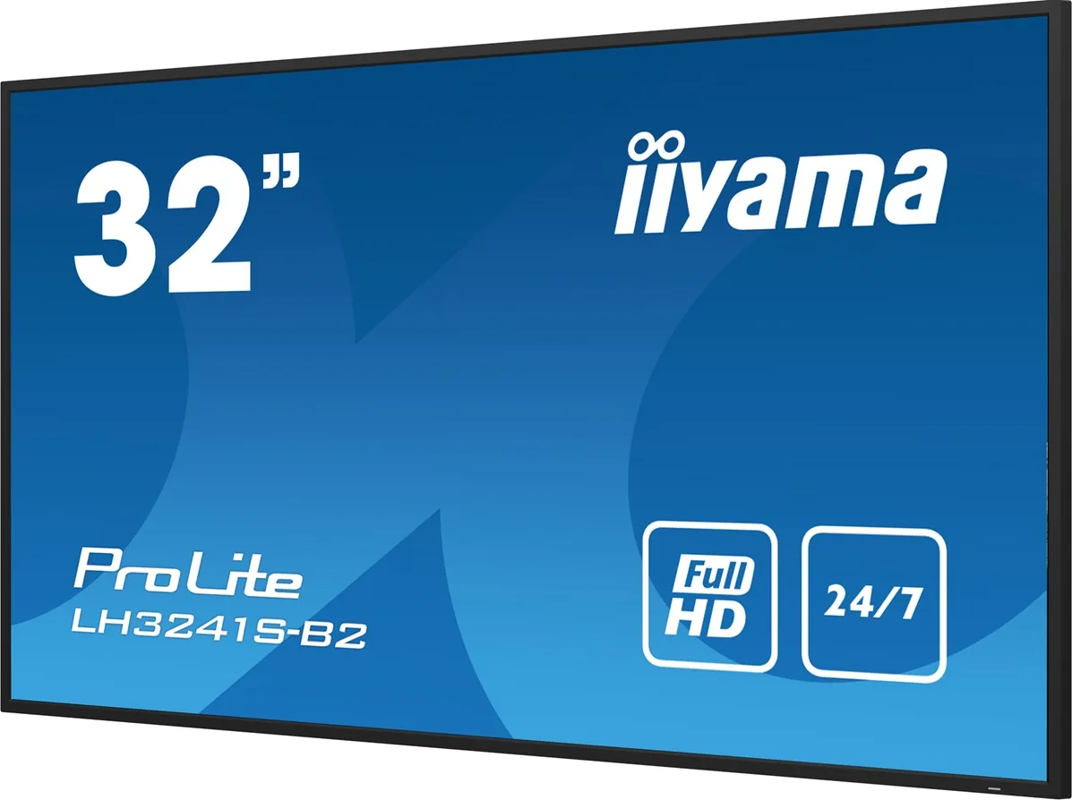 iiyama ProLite LH3241S-B2 - 31.5" Třída úhlopříčky displej LCD s LED podsvícením - digital signage - s vestavěný přehrávač médií SoC - 1080p 1920 x 1080 - černá