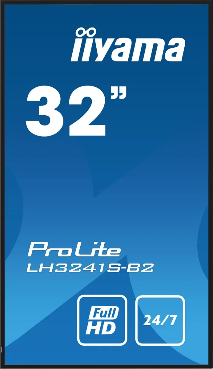 iiyama ProLite LH3241S-B2 - 31.5" Třída úhlopříčky displej LCD s LED podsvícením - digital signage - s vestavěný přehrávač médií SoC - 1080p 1920 x 1080 - černá