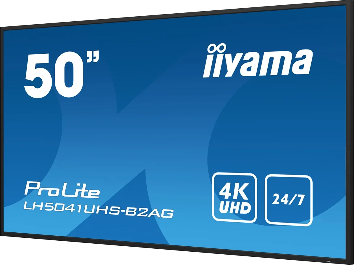 iiyama ProLite LH5041UHS-B2AG - 50" Třída úhlopříčky displej LCD s LED podsvícením - digital signage - s vestavěný přehrávač médií SoC - 4K UHD (2160p) 3840 x 2160 - černá, lesklý