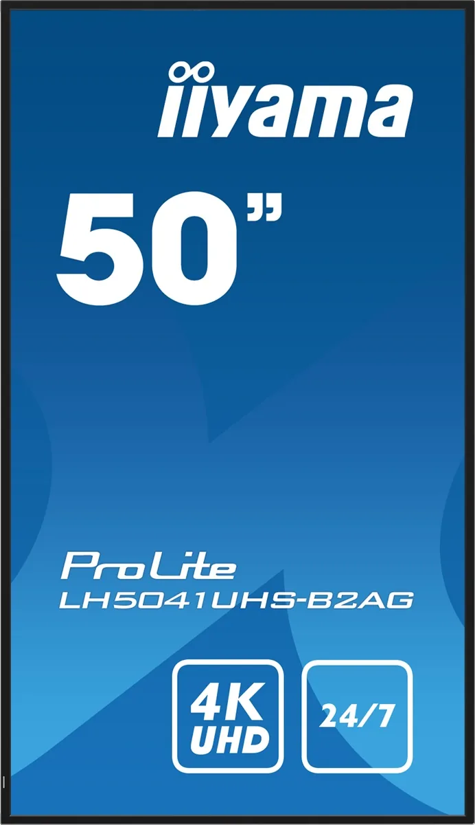 iiyama ProLite LH5041UHS-B2AG - 50" Třída úhlopříčky displej LCD s LED podsvícením - digital signage - s vestavěný přehrávač médií SoC - 4K UHD (2160p) 3840 x 2160 - černá, lesklý