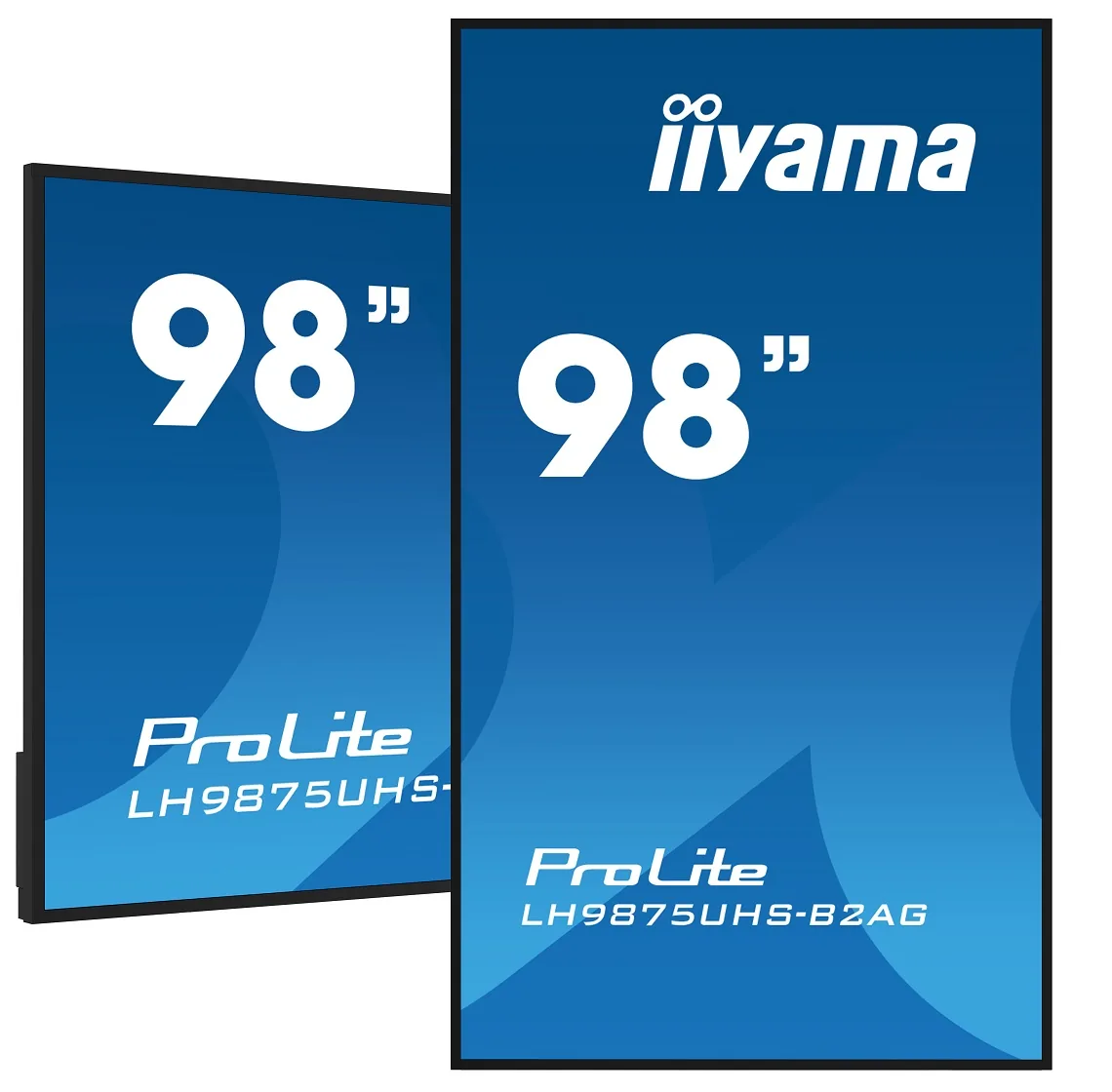 iiyama ProLite LH9875UHS-B2AG - 98" Třída úhlopříčky (97.5" zobrazitelný) displej LCD s LED podsvícením - digital signage - s integrovaný přehrávač médií / volitelná funkce slot-in PC - 4K UHD (2160p) 3840 x 2160 - černý rám s matným povrchem