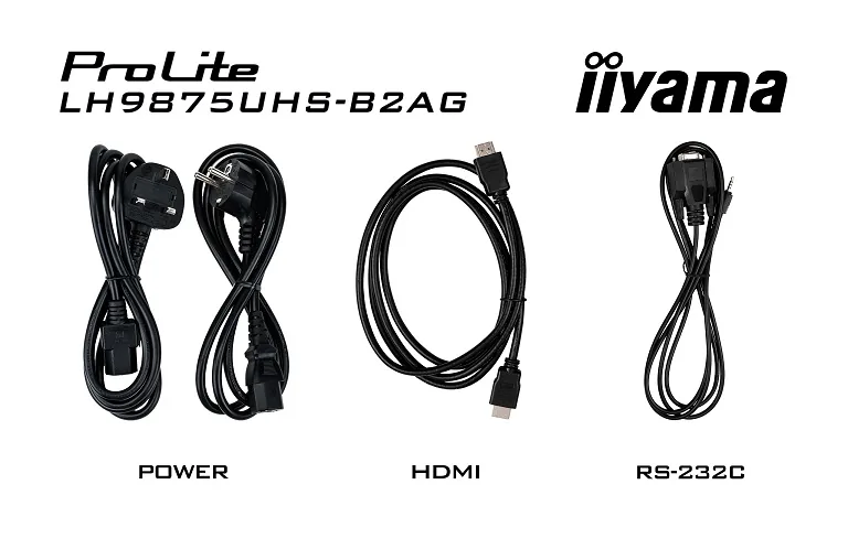 iiyama ProLite LH9875UHS-B2AG - 98" Třída úhlopříčky (97.5" zobrazitelný) displej LCD s LED podsvícením - digital signage - s integrovaný přehrávač médií / volitelná funkce slot-in PC - 4K UHD (2160p) 3840 x 2160 - černý rám s matným povrchem