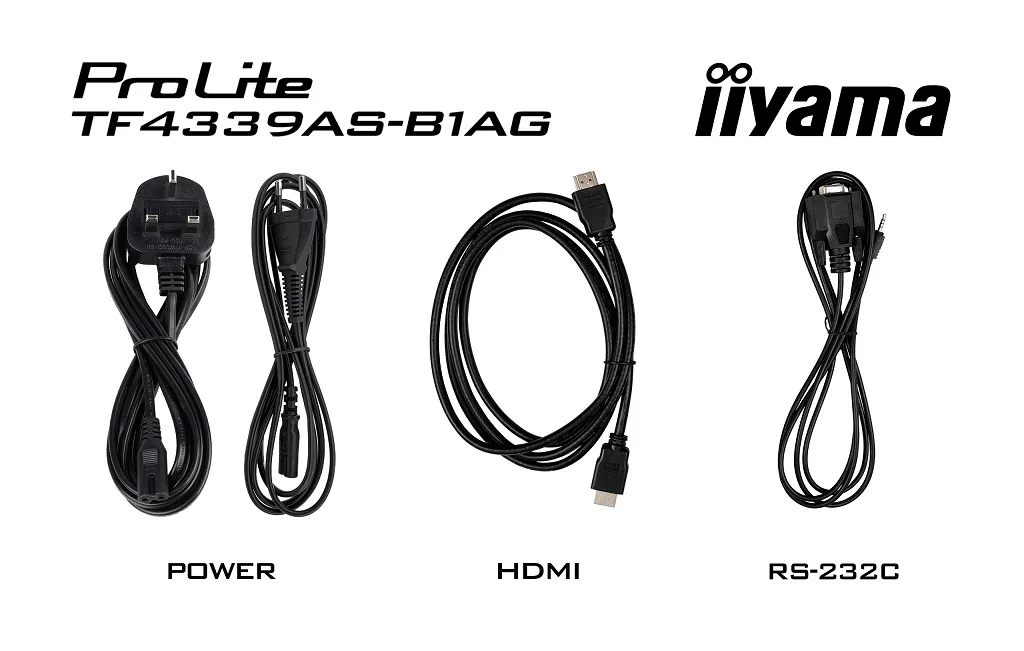 iiyama ProLite TF4339AS-B1AG - 43" Třída úhlopříčky (42.5" zobrazitelný) displej LCD s LED podsvícením - digital signage - s vestavěný mediální přehrávač a dotyková obrazovka (multi touch) - 4K UHD (2160p) 3840 x 2160 - černý rám s matným povrchem