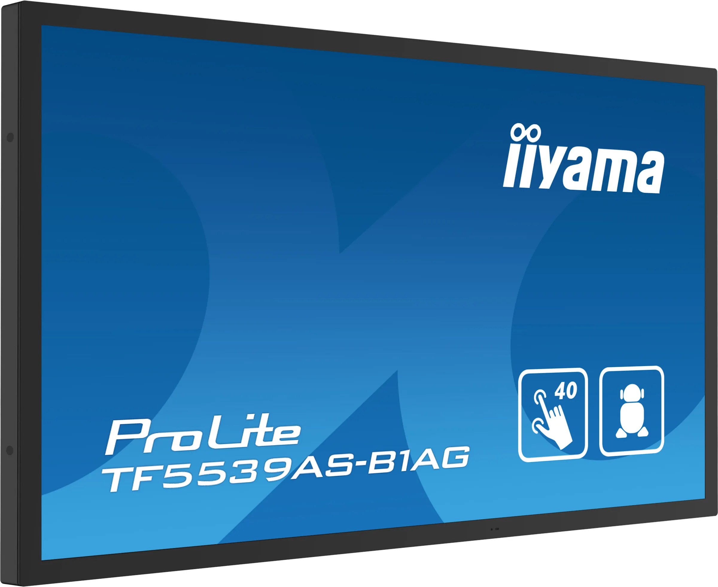 iiyama ProLite TF5539AS-B1AG - 55" Třída úhlopříčky displej LCD s LED podsvícením - digital signage - s vestavěný mediální přehrávač a dotyková obrazovka (multi touch) - Android - 4K UHD (2160p) 3840 x 2160 - černá