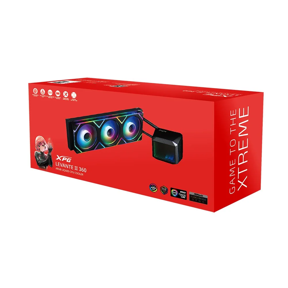 Adata XPG Levante II 360 vodní chlazení CPU, RGB