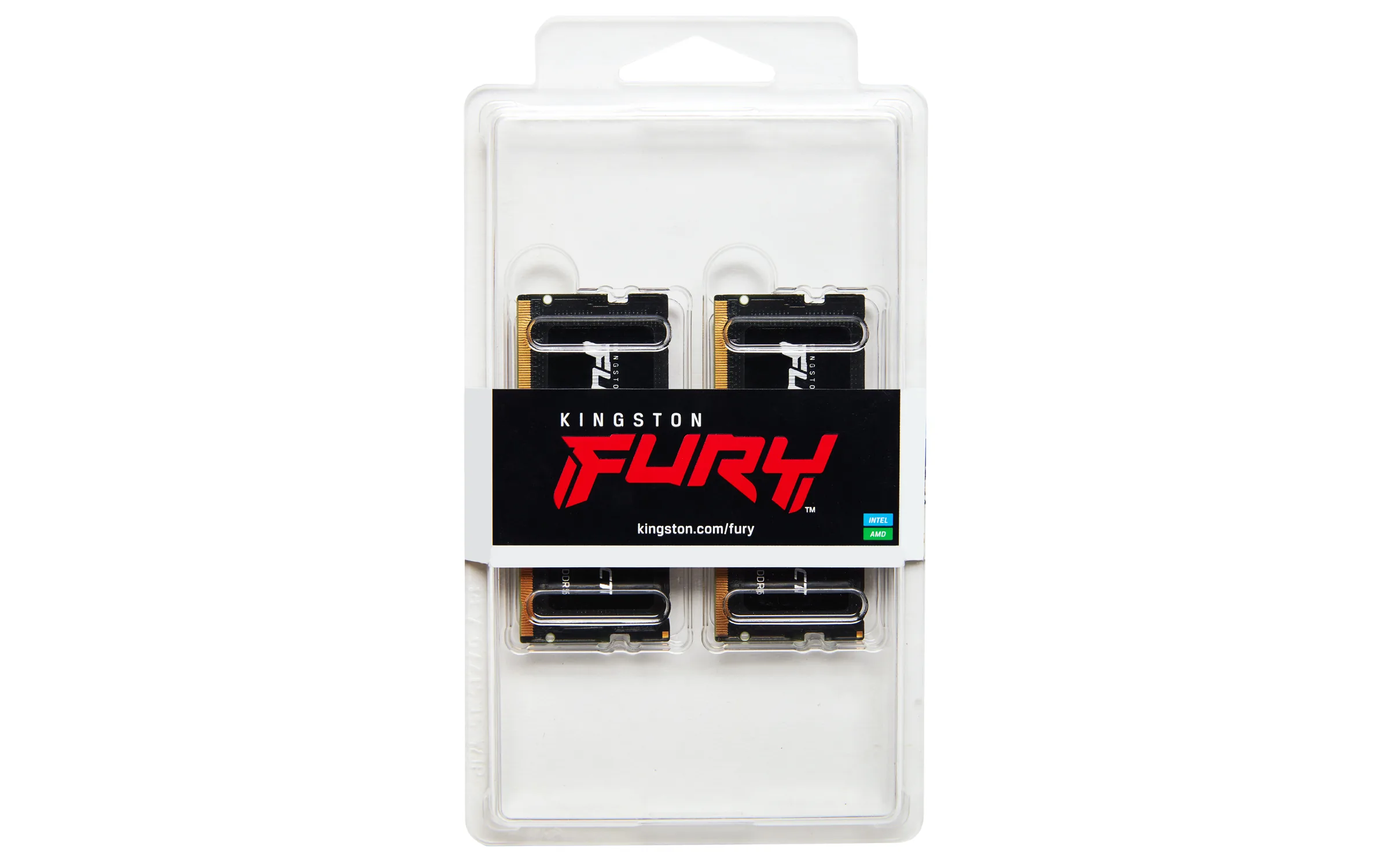 Kingston FURY Impact - DDR5 - sada - 16 GB: 2 x 8 GB - SO-DIMM 262 pinů - 4800 MHz / PC5-38400 - CL38 - 1.1 V - bez vyrovnávací paměti - on-die ECC