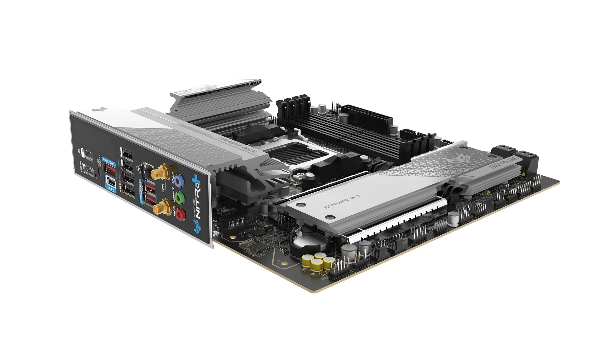 MB SAPPHIRE NITRO+ B850M WIFI AM5 4xDDR5 M.2 HDMI DP W6+BT5.3 mATX